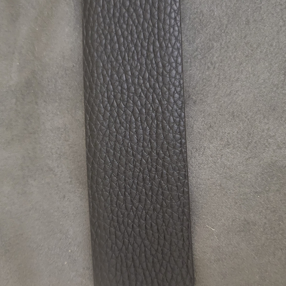 Tom Ford "T" Logo Grained Black/Brown Leather Belt Size 80/ Small - Picture 4 of 9